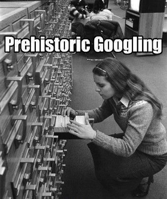 prehistoric googling, index, library